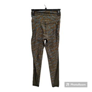 Aerie OFFLINE Leggings.  Size medium Olive green in animal print
